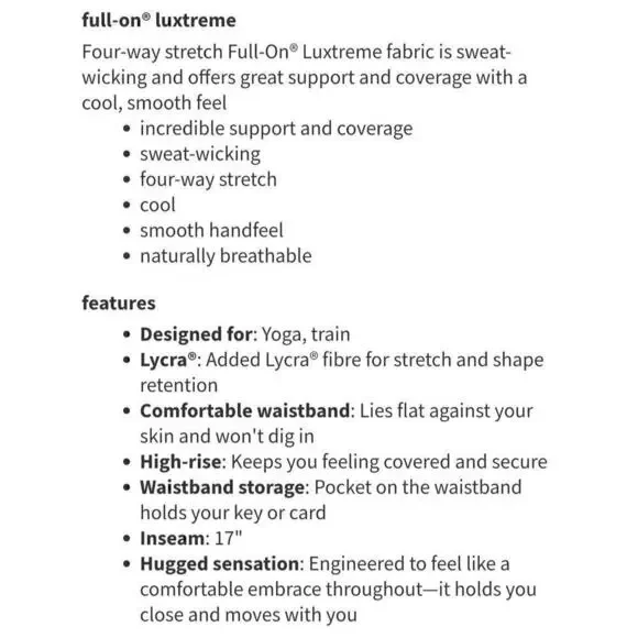 Lululemon Wunder Under Hi-Rise 1/2 Tight Full-On Luxtreme 17" size 8 So Merlot - Picture 8 of 8